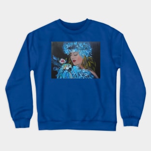 Hula Girl and the Parrot Crewneck Sweatshirt